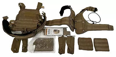 Crye Precision AVS AVSPS3 USMC MBAV Plate Adaptive Vest Pouch Set Coyote Medium • $476.99