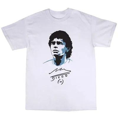 Diego Maradona T-Shirt 100% Cotton Football Argentina Legend Boca Juniors • $18.61