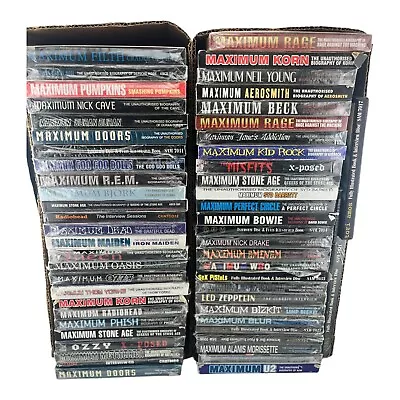 Maximum CD Lot Of 57 Rare Biographies/Interviews Metallica Misfits Sex Pistols • $299.99