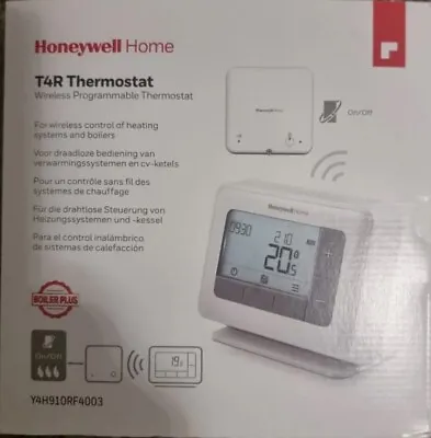 Honeywell T4R Wireless 7 Day Programmable Thermostat - Y4H910RF4003 • £65