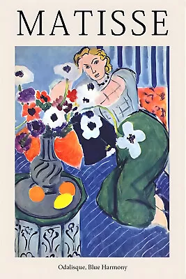 Canvas Wall Art Matisse Art Print Poster - Woman Lying On Side Famous Paintings  • $21