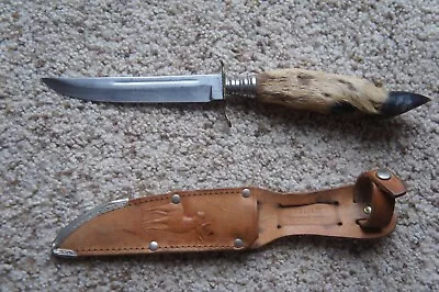 VTG York Cutlery Solingen Germany Model 630 Deer Hoof Foot Fixed Blade Knife • $9.99