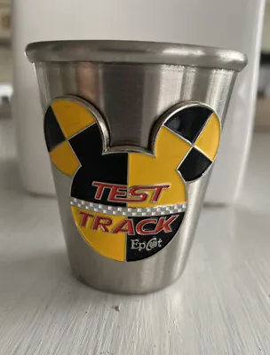 Disney Parks Epcot Test Track Mickey Metal Shot Glass Tooth Pick Holder 2-1/4” • $12