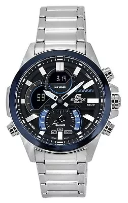 Casio Edifice Smartphone Link Bluetooth Alarm Timer ECB-30DB-1A 100M Mens Watch • $224.06