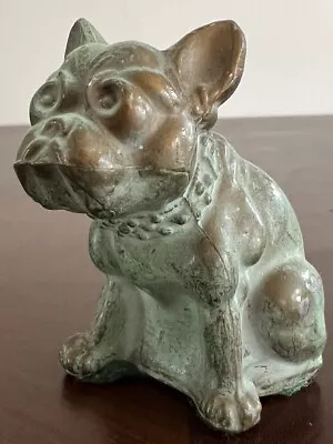 Antique McClelland Barclay Bronze On Cast Iron Paperweight Bulldog 2.75” Tall • $49.99