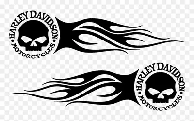 Harley Davidson Stickers Tank Decals Skull Flames • $25