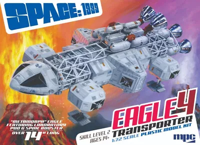 £88.90 • Buy Space 1999 Eagle 4 Transporter With Lab Pod & Spine Booster 1:72 Model Kit MPC 