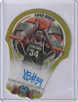 2023-24 Bowman U  Best XAVIER BOOKER Buckets Gold On Card Auto /50 Michigan St. • $0.99