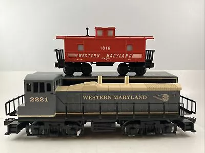 K-Line K2296-2221A Western Maryland Engine & Caboose W/Horn & Controller  OGauge • $16.16