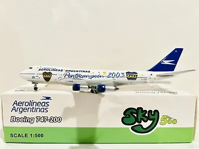 1:500 Sky500 Aerolíneas Argentinas Boeing B747-287B Reg: LV-00Z Boca Juniors • $39.99