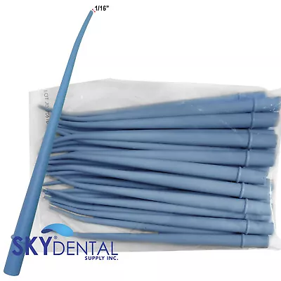 Up To 300 Blue Suction Tip Dental Aspirator Surgical Tips X Small Size 1/16  • $18.69