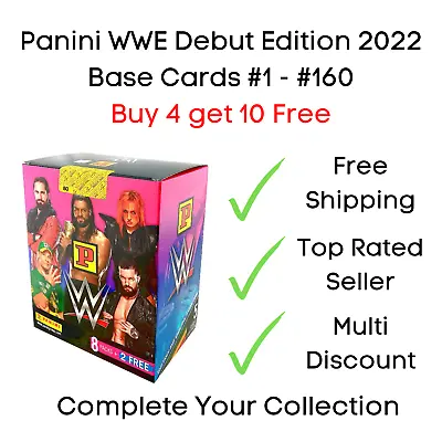 £1.35 • Buy Panini WWE Debut Edition Trading Cards - Base Cards #1 - #160 Buy 4 Get 10 Free