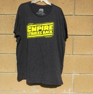 $35.09 • Buy Star Wars T-Shirt Empire Strikes Back Black Burnout White Flecks XXL