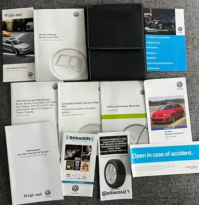 2016 Volkswagen Beetle/ Convertible Owners Manual Set. Free Fast Shipping. • $69.99