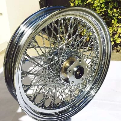 Chrome 16  X 3 80 Twisted Spoke Front Wheel 84-99 Harley Softail Heritage Fatboy • $299.95