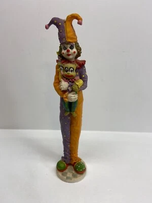 $9.87 • Buy Vintage Clown With Pupy Ceramic Bisque Home Decor Figurine Pencil Stile