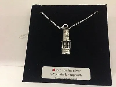 Davy Miners Lamp On A 925 Sterling Silver Necklace 1618202630  Box1 F • £17.95