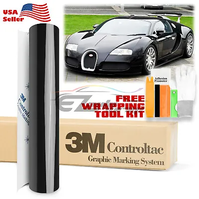 Genuine 3M Gloss Black Vinyl Wrap Car Sticker Film Decal Bubble Free • $4.99