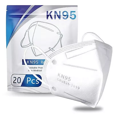 50 / 100 Pcs White KN95 Protective 5 Layer Disposable Face Mask Mouth Nose Cover • $34.98