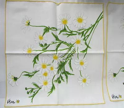 VTG Vera Neumann 2 Cotton Napkins Retro Floral Mod Flower Power 16  UNUSED • $34.99