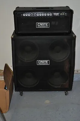 Crate TV-120H Blue Voodoo USA Tube Guitar Amp Head And 4x12 Cab Half Stack Used • $525