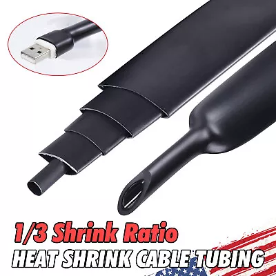 5ft Heat Shrink Tubing 3:1 Marine Grade Heatshrink Dual Wall Adhesive Wire Wrap • $12.89