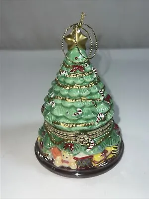 Musical Christmas Tree W/Moving Train Ornament Tested And Working • $16