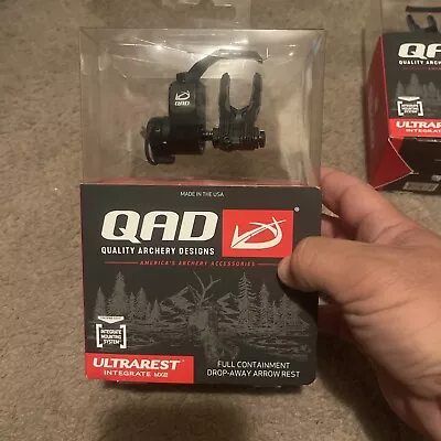 NEW QAD Ultrarest Integrate Mx 2QAD- Black - Bow Rest- LEFT Handed- Integrated • $175