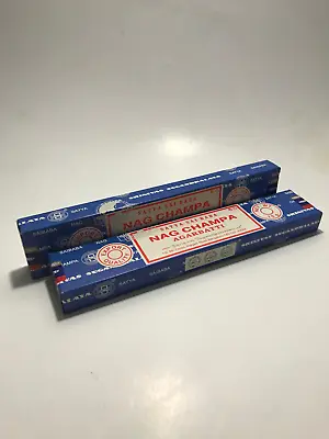 2- 15g Box Of Original NAG CHAMPA (aprox) 9-12 Incense Per Box 11”inch Sticks • $6.69