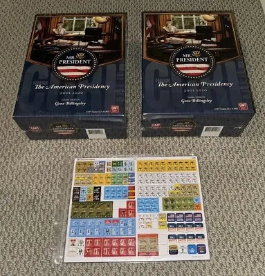 Mr. President Bundle | Base + Replacement Box + Errata Counters | GMT | SEALED! • $124.95