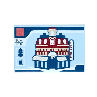 NEW LEGO - Tiles - Decorated - 2x3 10182 HOTEL Assembly Square X1 - Tile 10255 • $2.12