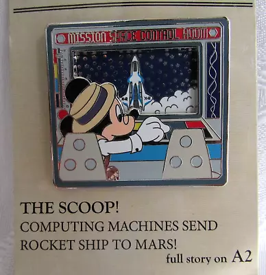 Disney Mission Space Pin Mickey Mouse Scoop Main Street Pin WDW LE NEW • $29.95