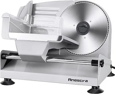 Meat Slicer Anescra 200W Electric Deli Food Slicer With Removable 7.5’’ Stainle • $75.39