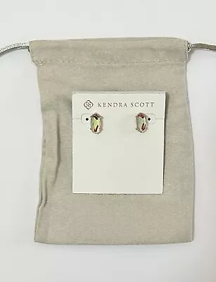 Kendra Scott Betty Earrings In Rose Gold Dichroic Glass • £30