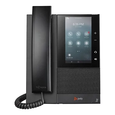 Poly CCX 505 IP Phone Corded Corded/Cordless Wi-Fi Desktop Black 82Z79AA • $328.07