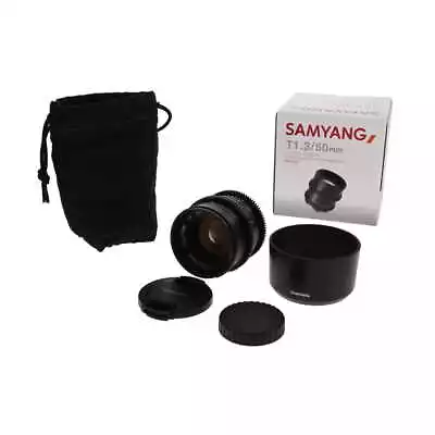 Samyang Cine 50mm T1.3 AS IF UMC Manual Lens With Case And Caps • $300