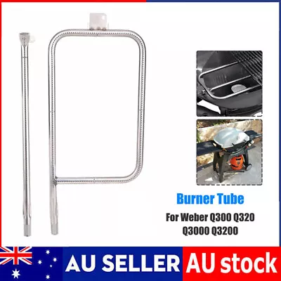 For Weber Q300 Q320 Q3000 Q3200 Grill Tube Burner W/ Screw Parts Stainless Steel • $39.99