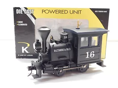 O Scale K-Line Die Cast Baltimore & Ohio Porter Steam Locomotive Train 6-38620 • $143.50