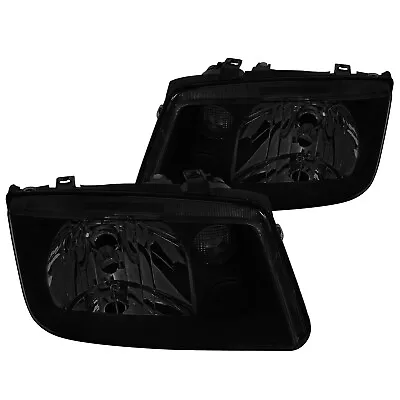 Fit 99-05 VW Jetta Bora MK4 Black Smoke Tinted Headlights W/o Built-in Fog Lamps • $82.99