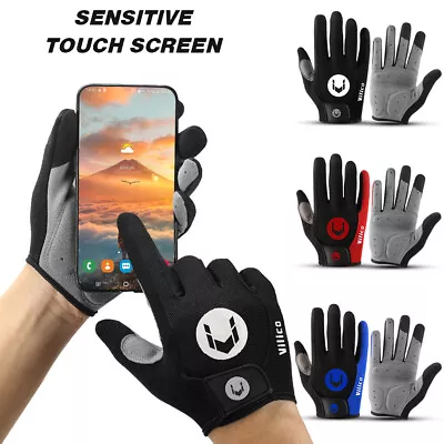 Sports Cycling Full Finger Gloves Touch Screen Men Women Outdoor Bicycle Gloves • $9.99