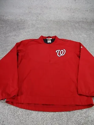 Majestic Washington Nationals Jacket Boys Large Red • $11.99