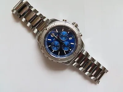 Movado Series 800 Blue Dial Chronograph Wrist Watch For Men - 2600141 • $399