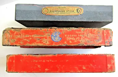 Economical Niagara Carborundum Sharpening Stone USA Vtg 2 Sided Bench Hone 6  • $16