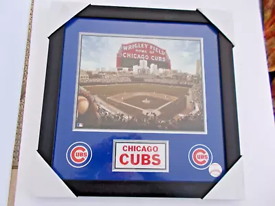 Framed Photo  Of Wrigley Field Home Of Chicago Cubs 15 X 15 Nip Aerial View • $10