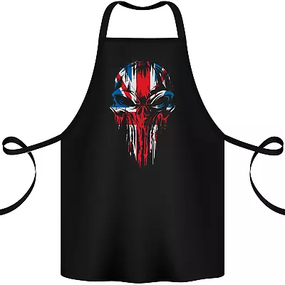 Union Jack Flag Skull Gym MMA Biker Britain Cotton Apron 100% Organic • £12.99