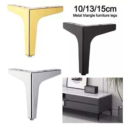 Metal Cabinet Legs Triangle Cupboard Sofa Chair Feet  Furniture Accessories • £5.09