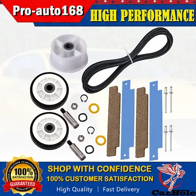 Dryer Maintenance Belt Roller Kit For Maytag WP33002535 306508 63700340 12001541 • $28.59