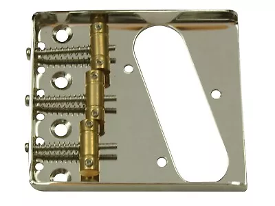 £18 • Buy Left Hand Telecaster Ash Tray Bridge - 3 Brass Barrel Saddles