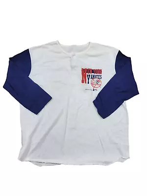 Vintage New York Yankees Men's Raglan Shirt Size M • $38.50