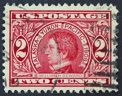 U.S. Used #370 2c Seward Superb Jumbo. CDS Cancel. A Gem! • $19.95